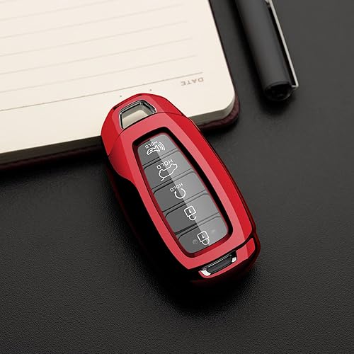 Miniatura 9 de Funda para llavero de automóvil compatible con funda protectora de llavero Hyundai
