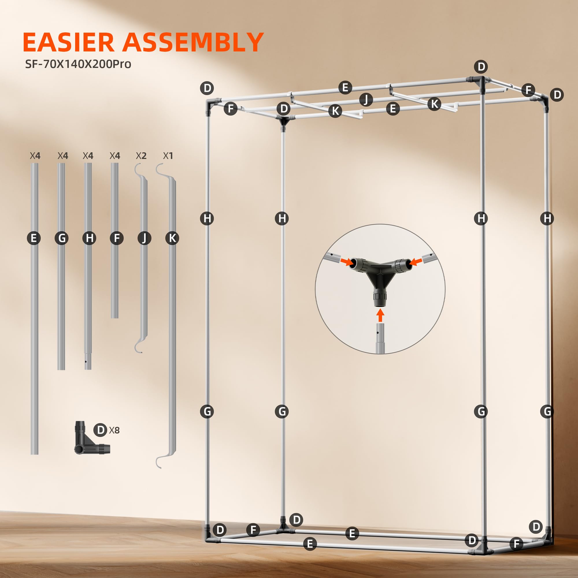 Spider Farmer Tienda de campaña Pro Series SF-70X140X200