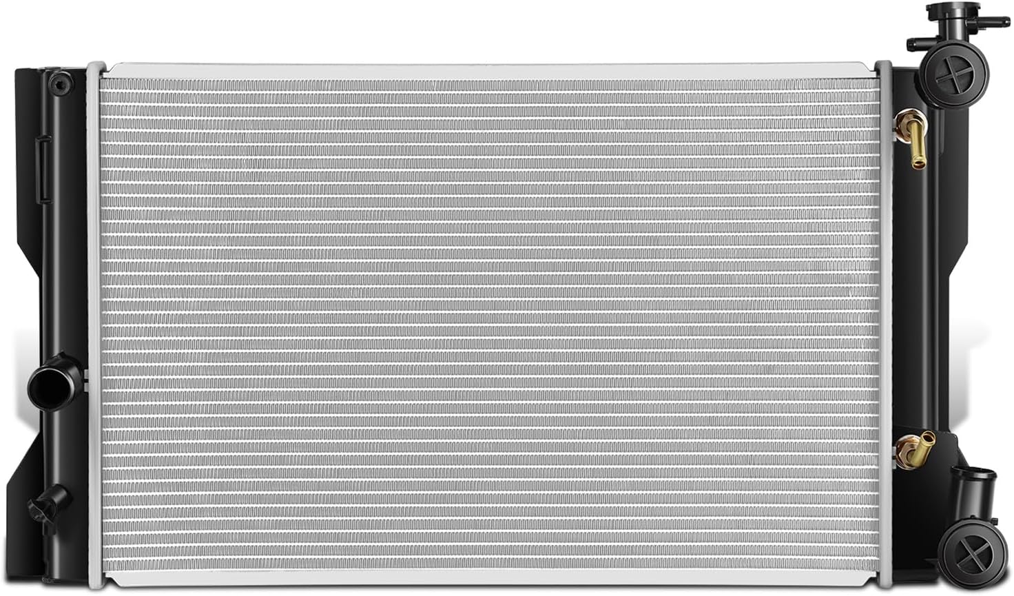 DNA Motoring CU13106 1-Row Aluminum Core Radiator Engine Cooling Compatible with 09-10 Pontiac Vibe; 09-17 Toyota Matrix/Corolla, 164100T030 13049 3445, OEM-RA-13106