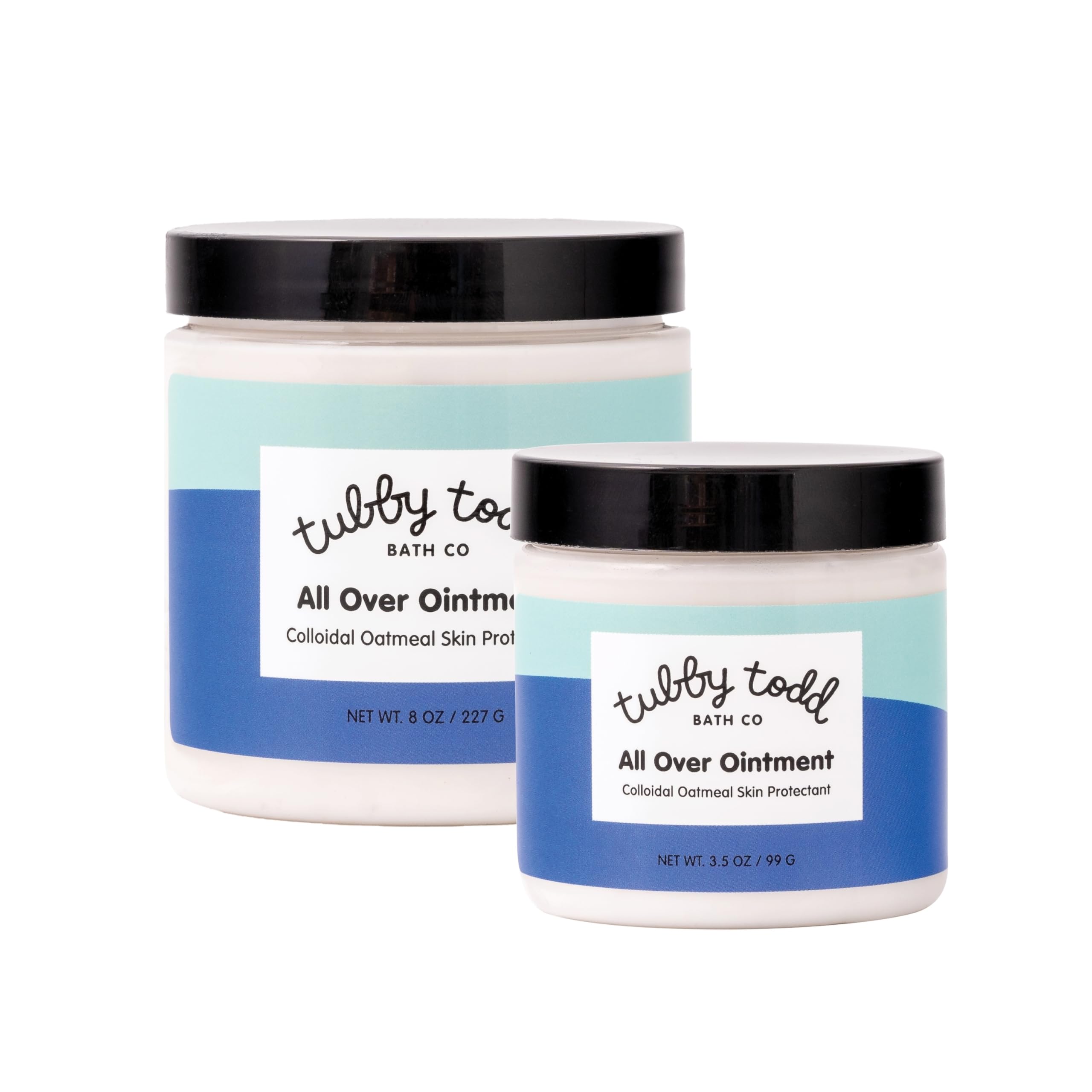 TUBBY TODDAll Over Ointment - Baby Eczema Cream - Everyday Multi-Purpose Baby Skin Relief Cream - Sensitive Skin, Dry Skin & Irritation - Steroid & Gluten Free - Lavender Rosemary, 2 Pack 3.5oz & 8oz