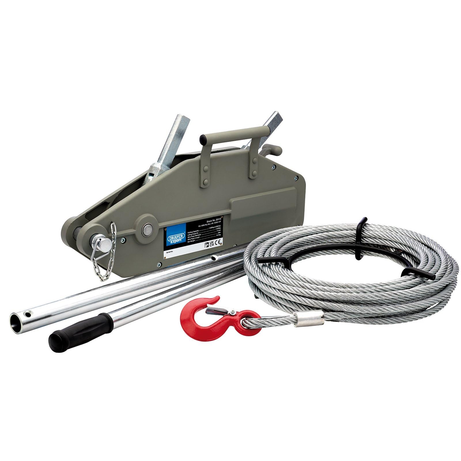 Draper Expert Wire Rope Puller 1600Kg