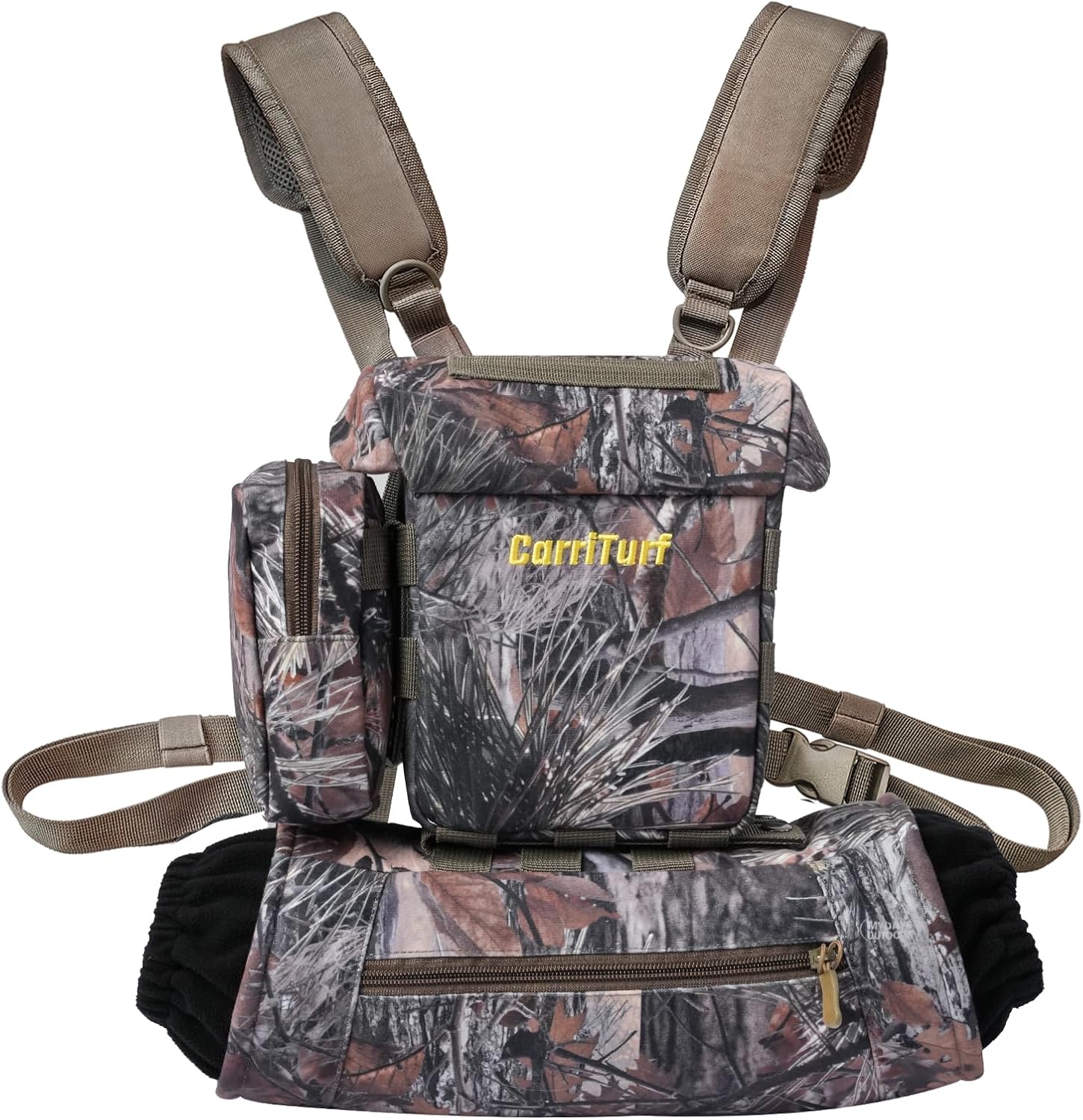 Waterproof Binoculars Harness with Rangefinder Pouch - Silent Material, Magnetic Closure, Hand Warmer Pockets for Hunting, Hiking & Giftable Outdoor Gear