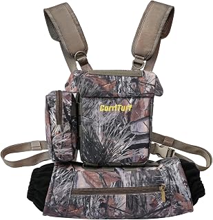Waterproof Binoculars Harness with Rangefinder Pouch - Silent Material, Magnetic Closure, Hand Warmer Pockets for Hunting, Hiking & Giftable Outdoor Gear
