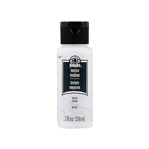 FolkArt Texture Medium, Snow, 2 oz