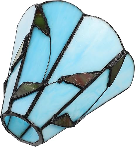 Miniatura 7 de Uonlytech Pantalla de lámpara Pantalla de vidrio Lámpara colgante de vidrio Pantalla victoriana Pantalla de luz de vidrio Pantalla de pared Pantalla