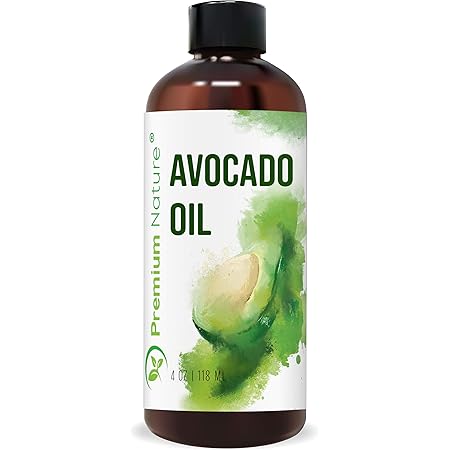Premium Nature Avocado Oil for Skin - Avocado Oil for Hair Growth - Pure Organic Avocado Oil - Avacado Oil - Natural and Gentle Avocado Oil for Face Body Oil Hydrating Carrier Oil 4oz