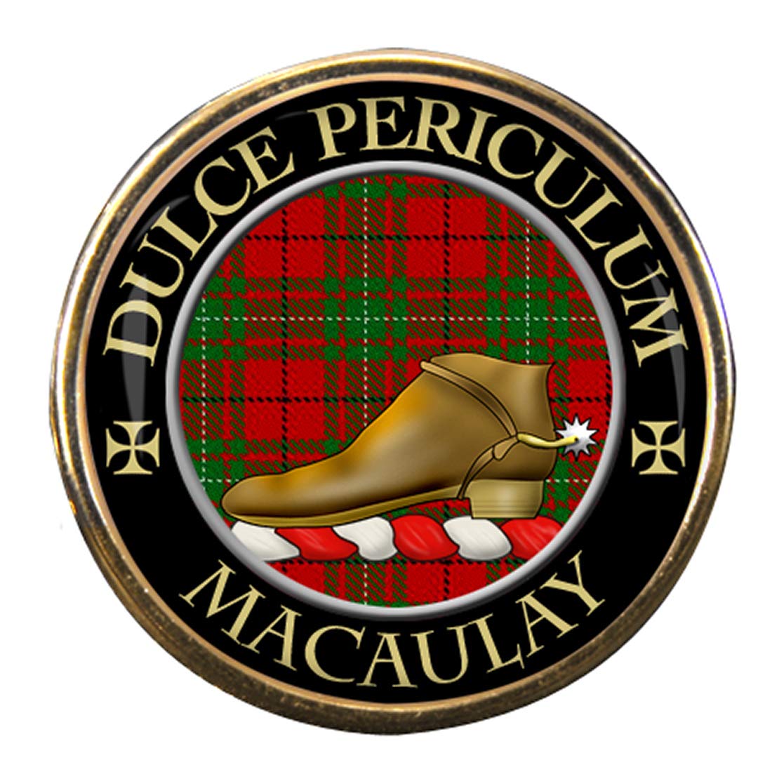 Family-Crests.com Men's Gold Macaulay Scottish Clan Pin Badge