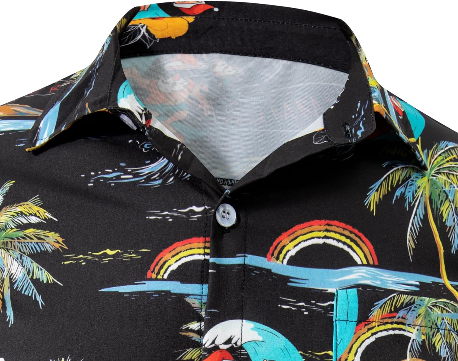 bakjuno Funky Hawaiian Shirt for Men's Ugly Beach Shirts Casual Vacation Beach Button Up T-Shirt - Image 3