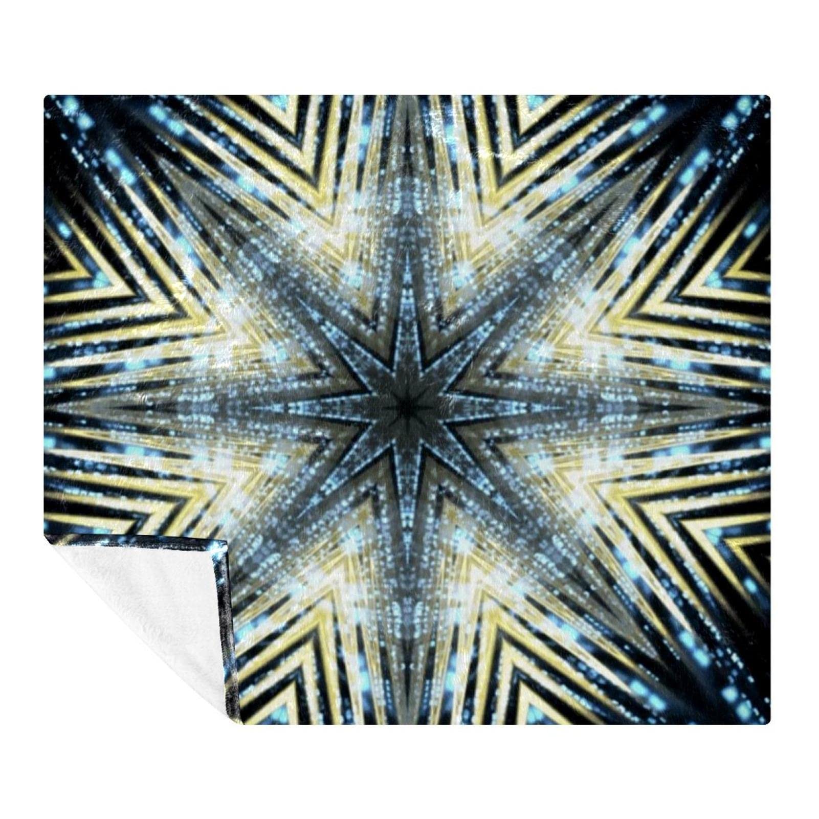 Couverture douce Shiny Lights en microfibre polaire de 150x200 cm pour adulte et enfant