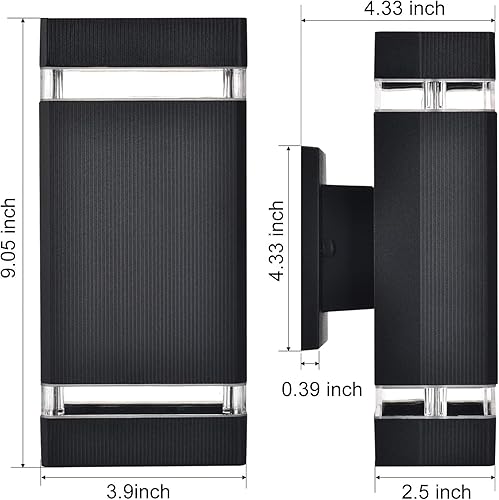 Miniatura 8 de Luminaria exterior del atardecer al amanecer, aplique de pared para exteriores, luces de pared para exteriores, lámparas rojas, verdes y azules
