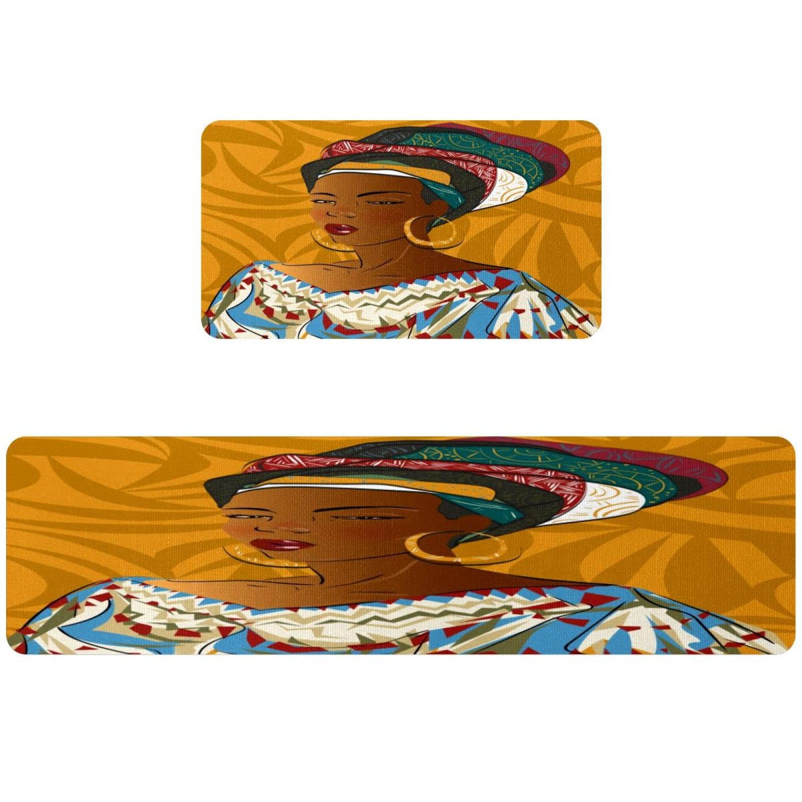 Alfombrillas de cocina africanas antideslizantes para evitar caídas y manchas de agua