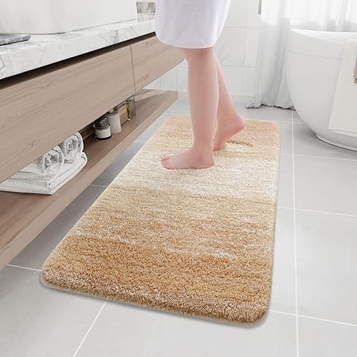 Miniatura 191 de Arotive - Tapetes de baño de microfibra, peludos, suaves, absorbentes, antideslizantes, gruesos, afelpados, se pueden lavar a máquina y secar