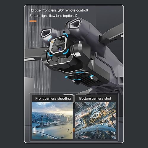 Miniatura 8 de GoolRC Dron de control remoto con cámara 4K cámara dual de 4 lados para evitar obstáculos motor sin escobillas, flujo óptico, control remoto,