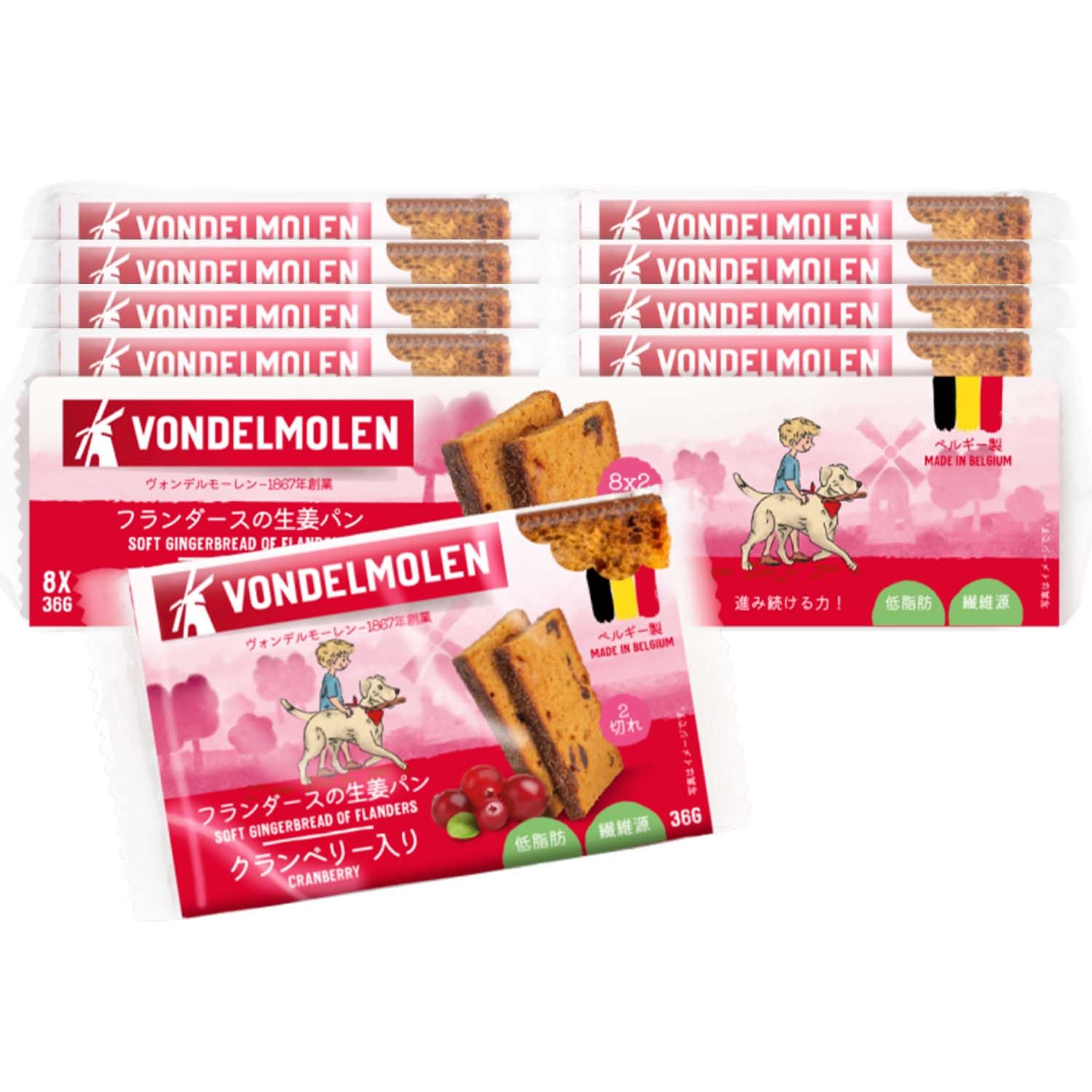 Amazon | VONDELMOLEN, soft gingerbread of Flanders ジンジャー