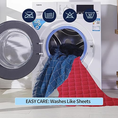 Miniatura 7 de Protector de colchón impermeable - Funda de colchón tamaño Queen silenciosa y estilo sábana ajustada Protección completa para cama tamaño Queen