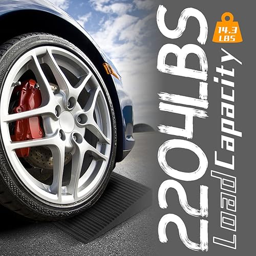 Miniatura 4 de Rampa de umbral de elevación de 1.5 pulgadas para puertas, capacidad de 11000 libras, rampa de umbral de goma sólida reciclada, cubierta de cable de