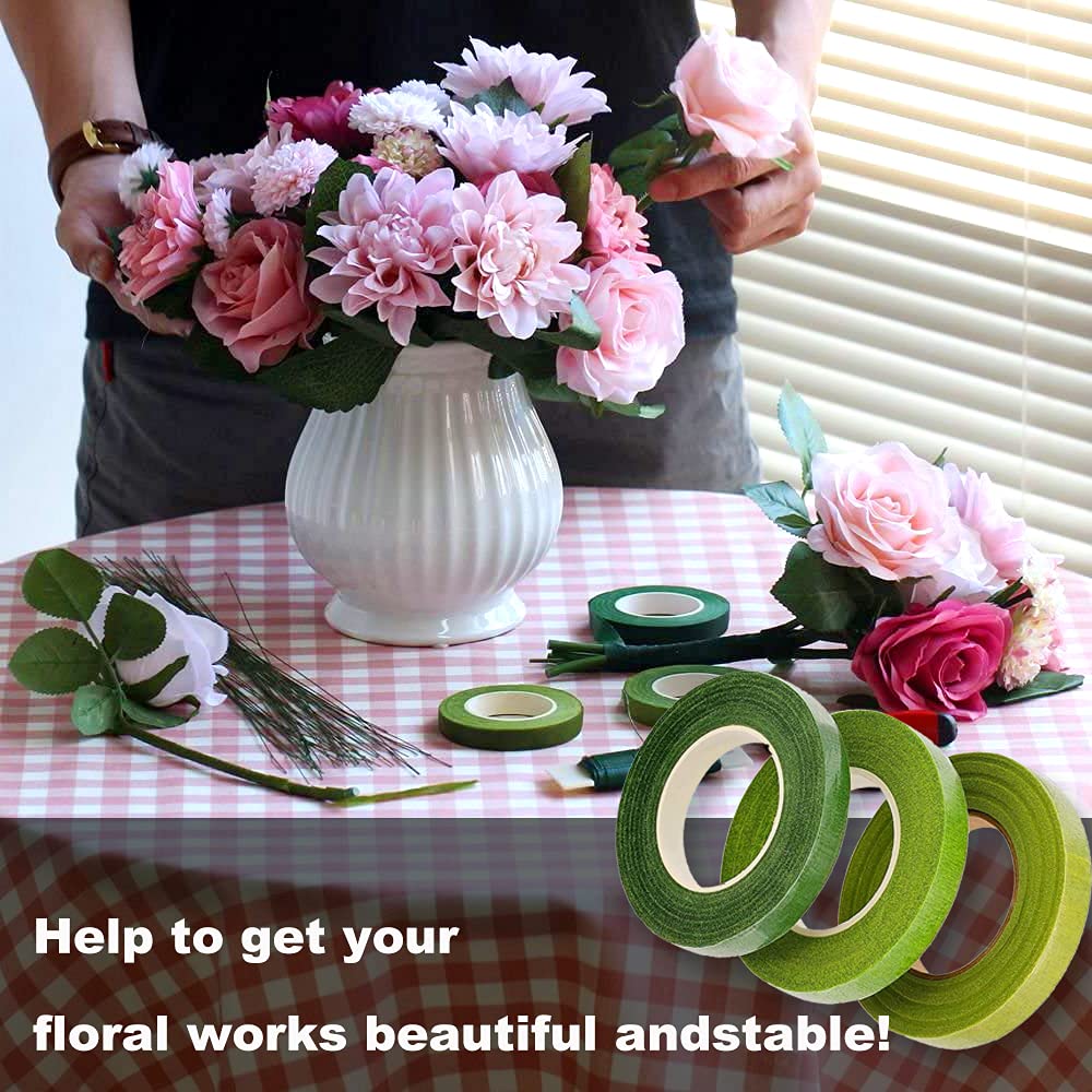 2 SPOLETTE VERDE STAMINALI NASTRO 90 piedi x 13mm. STAMINALI - tex. PER CORSETTERIA, Bouquet, fiori, Composizioni e artigianato