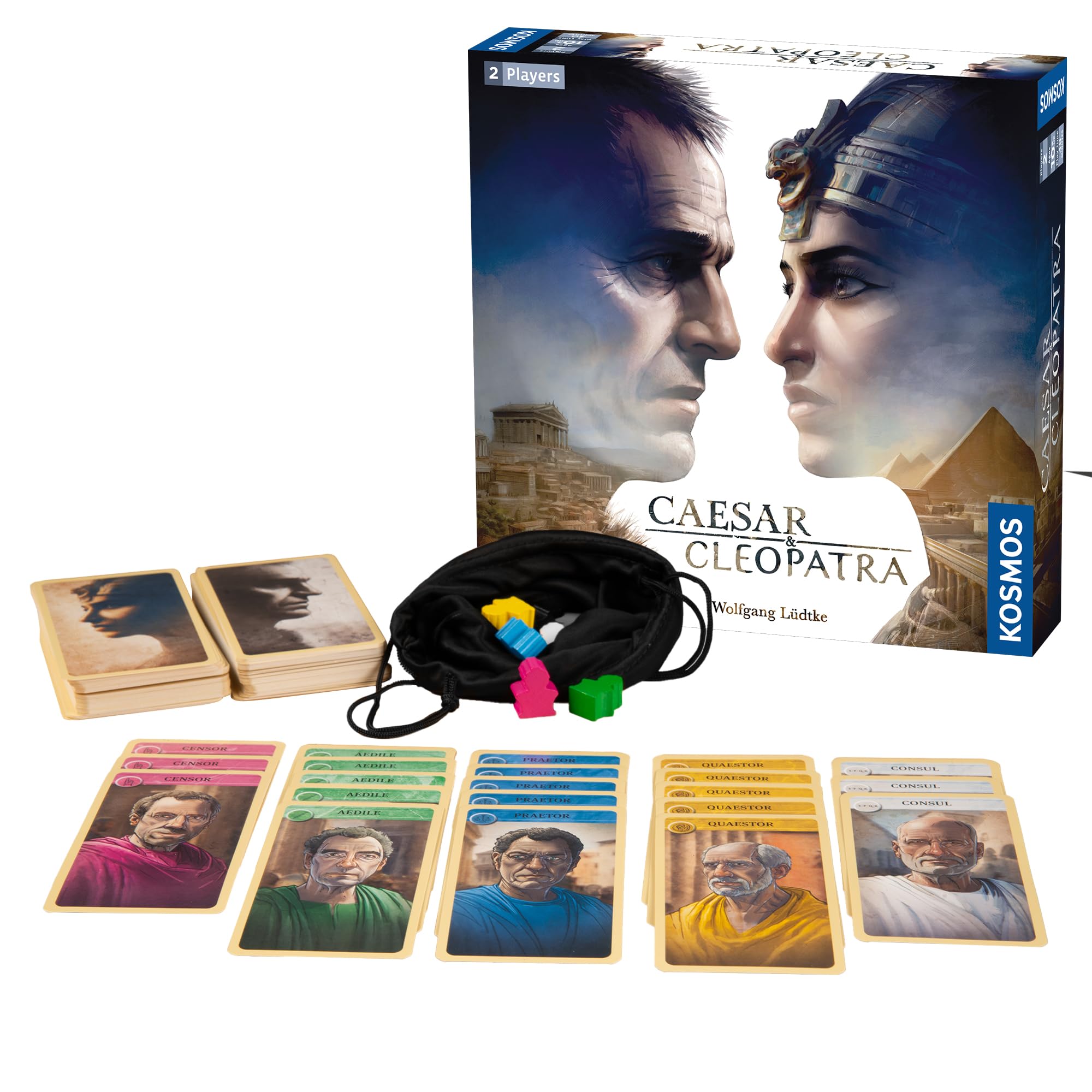 Thames & Kosmos Caesar & Cleopatra Tactical Two-Player Game | Historical Ages 10 & UP | 40 Minutes