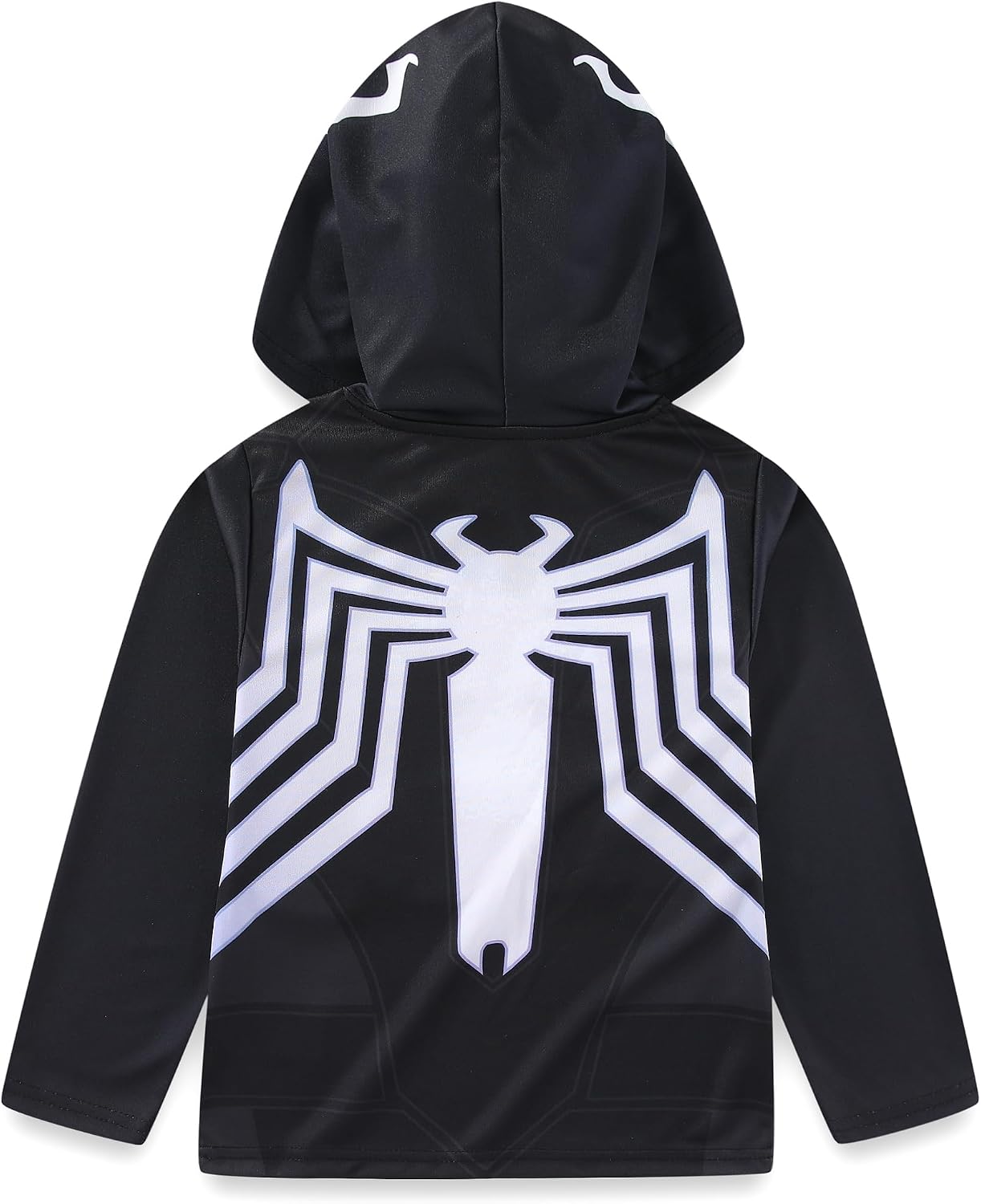 Marvel Avengers Iron Man Captain America Spider-Man Miles Morales Venom Boys Long Sleeve Hooded Shirt for Big Kids