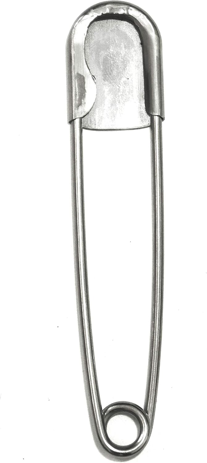 10pcs XL Stainless Steel Safety Pins Heavy Duty (10)