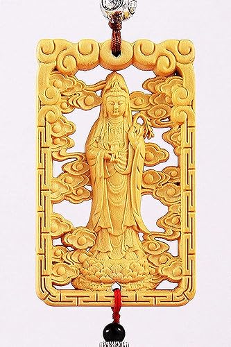 Accesorios para el coche: decoración de pared colgante para coche, estatua de Buda Guan Yin, estatua de Kuan Yin, regalos chinos de Feng Shui para