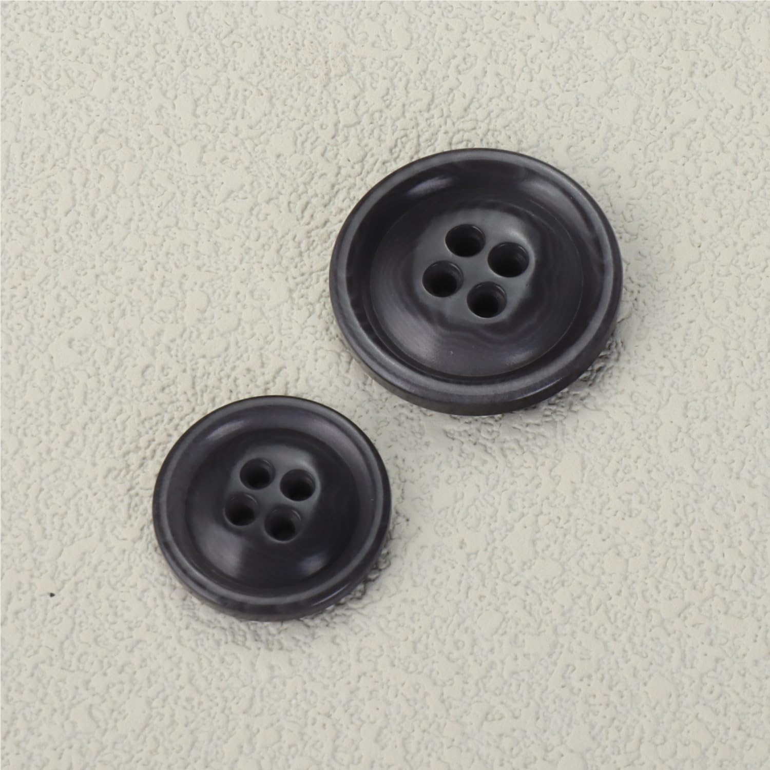 LTWHOME INOTIONSTYLE Oeko-TEX® Standard 100 Buttons Set 20/25mm 4-Hole Buttons for Men's Coat Clothing & Sewing Gray 16 Pcs JADS00691K