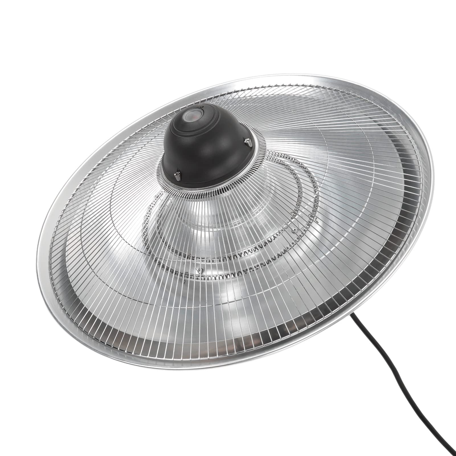Riscaldatore Esterno Sospeso, Stufa da Terrazza e Termoventilatore con Telecomando, Luce LED, 2 Livelli di Calore e Protezione IP44 per Patio e Verande Esterne Coperte