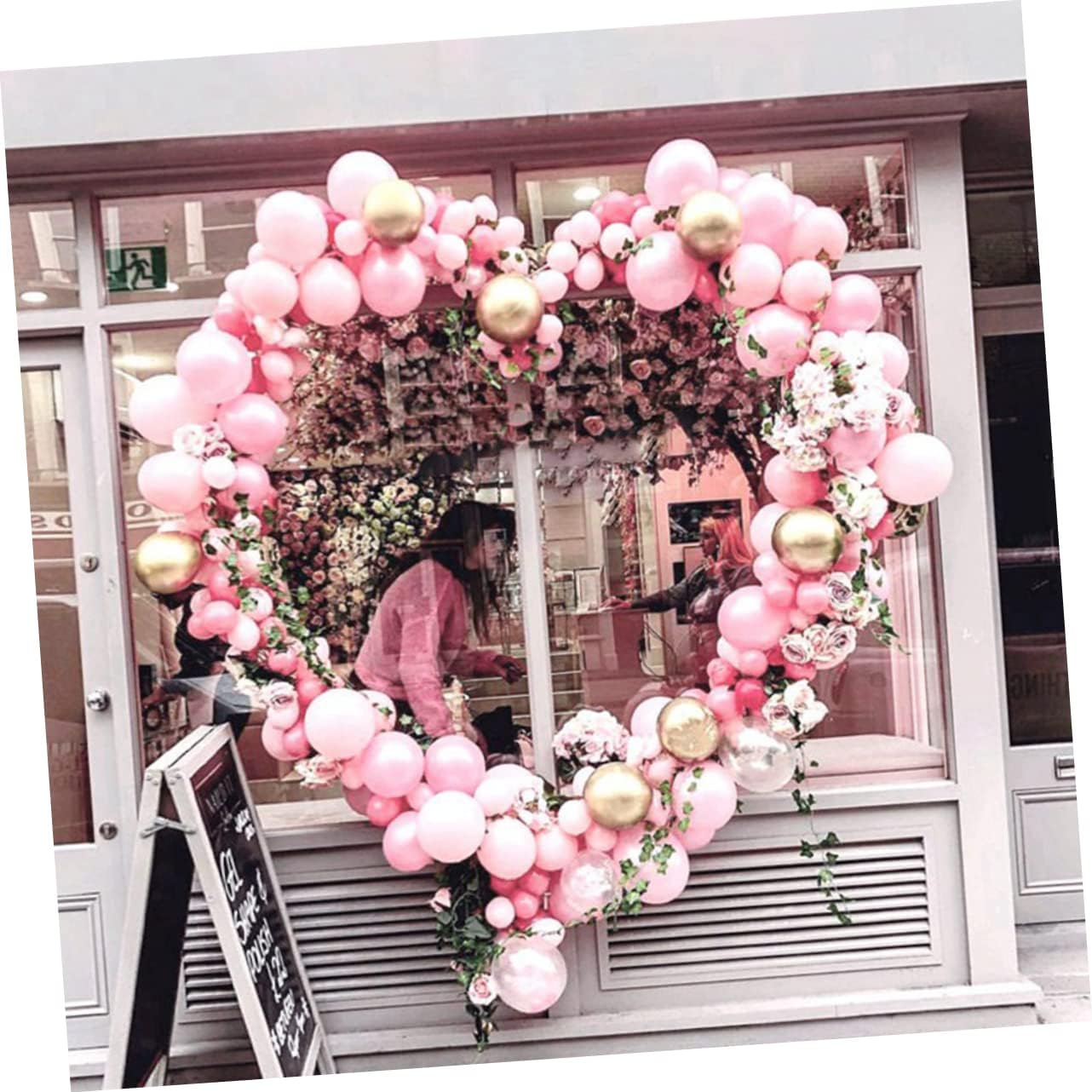 1set Heart Shaped Balloon Arch Kit Water Fillable Base Easy to Assemble Balloon Stand for Wedding Birthday and Party Decorations Stable and Attractive Design