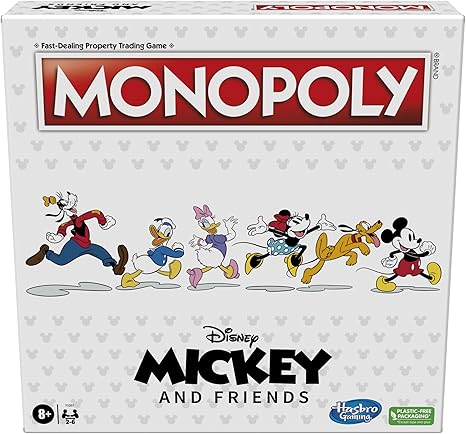 Amazon.com: Hasbro Gaming Monopoly: Disney Mickey and Friends Edition Juego de mesa, a partir de 8 años : Juguetes y Juegos