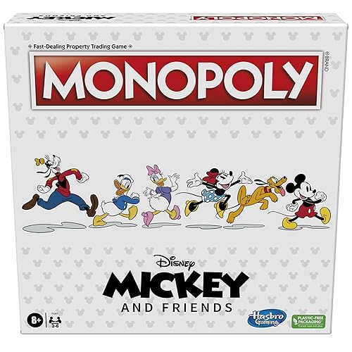 Hasbro Gaming Monopoly: Disney Mickey and Friends Edition Board Game, Ages 8+
