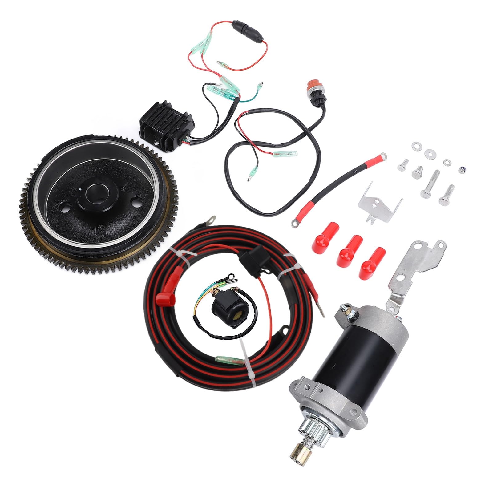 Socobeta Kit di Avviamento Motore Fuoribordo Professionale Materiale Premium per Motore Fuoribordo a 4 Tempi Compatibilità Perfetta per gli Appassionati di
