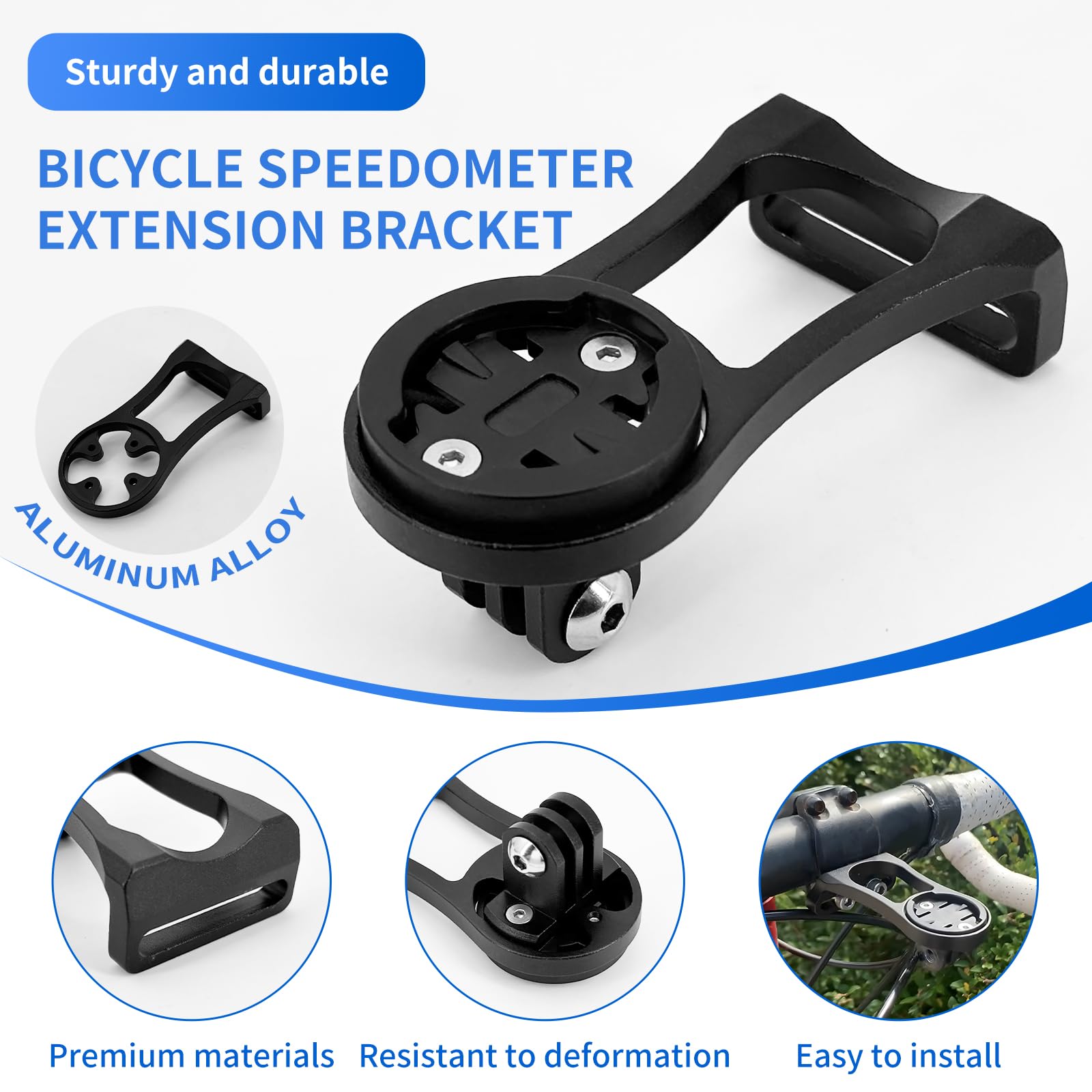 Fahrradcomputer Halterung Fahrradhalterung Für Garmin Edge • Bryton • Coospo • Mit Adapter Für Kamera & Lampe Handyhalterung Garmin Mount