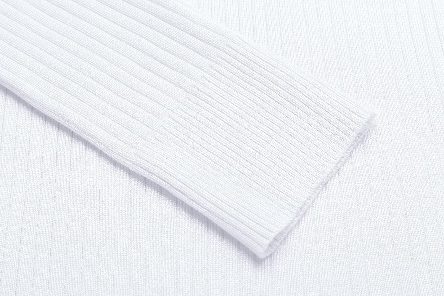 Amussiar Men's Turtleneck Sweater Slim Fit Cotton Knitted Pullover Sweater Casual Lightweight Long Sleeve Top - Image 5