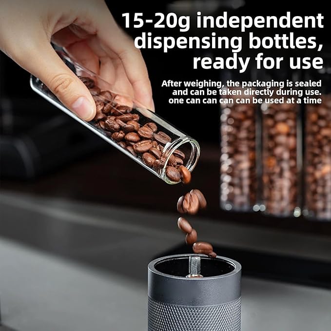 Tubos de Vidrio para Almacenar Café con Soporte Magnético, 6 Piezas miniatura 7