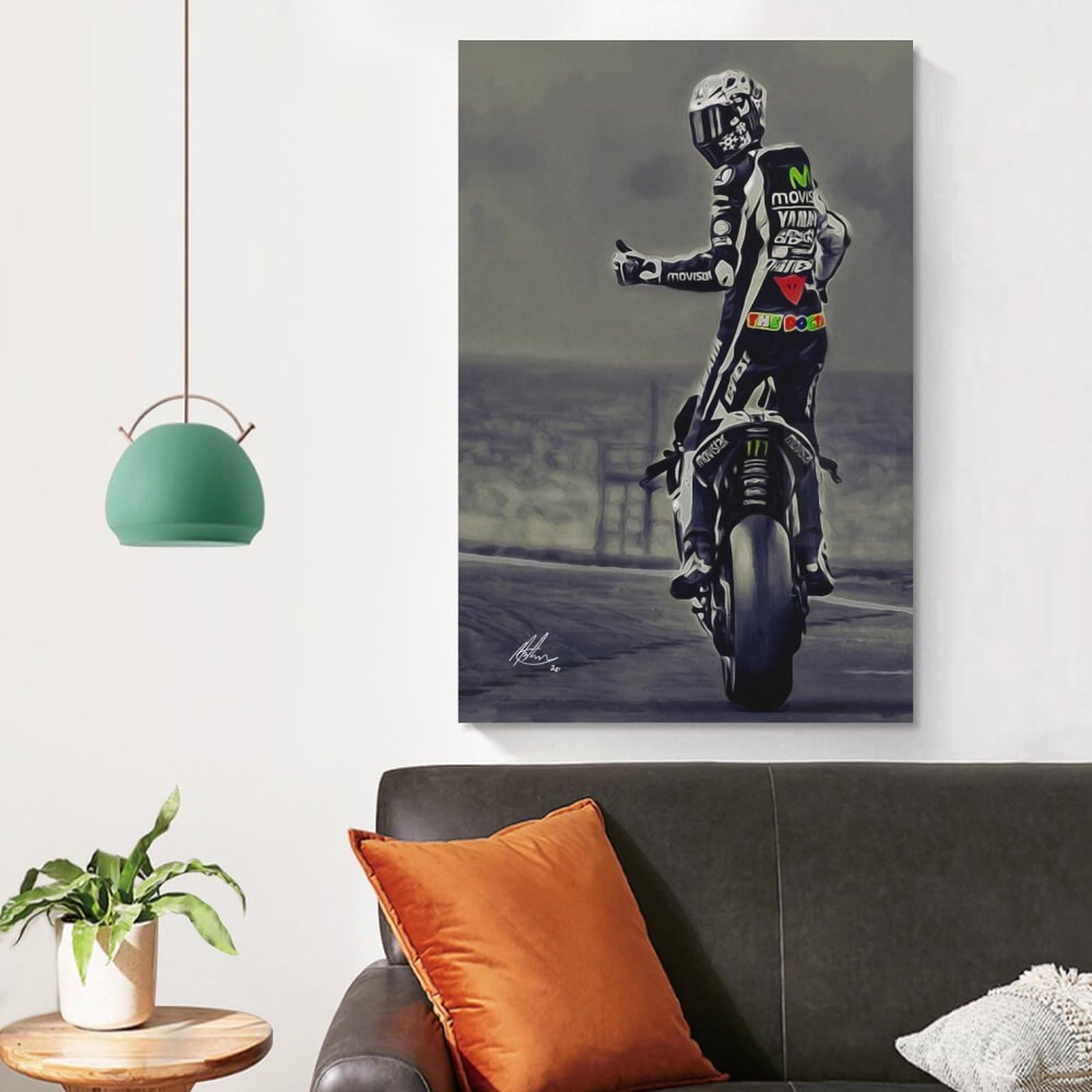 バレンティーノ・ロッシ MotoGP 高級 キャンバス アート ポスター