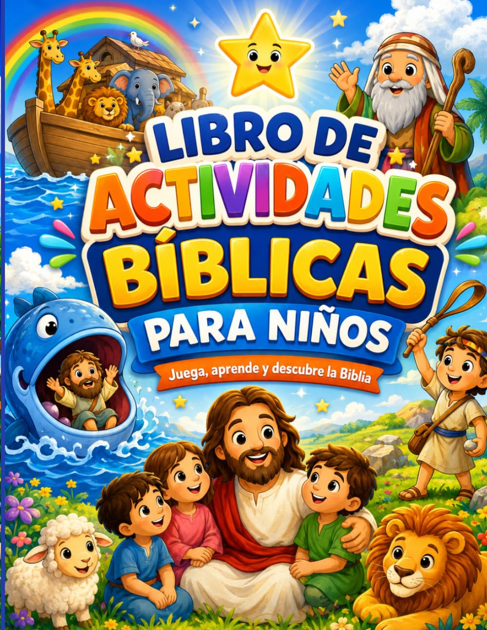 Libro de Actividades Bíblicas para Niños: Juega, aprende y descubre la Biblia