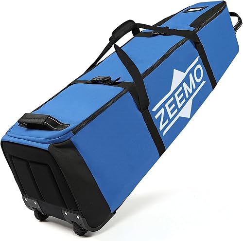 Miniatura 10 de ZEEMO Bolsa de viaje de golf, funda protectora completamente abierta y aprobada por aerolíneas con ruedas para clubes, carrito y bolsa de soporte