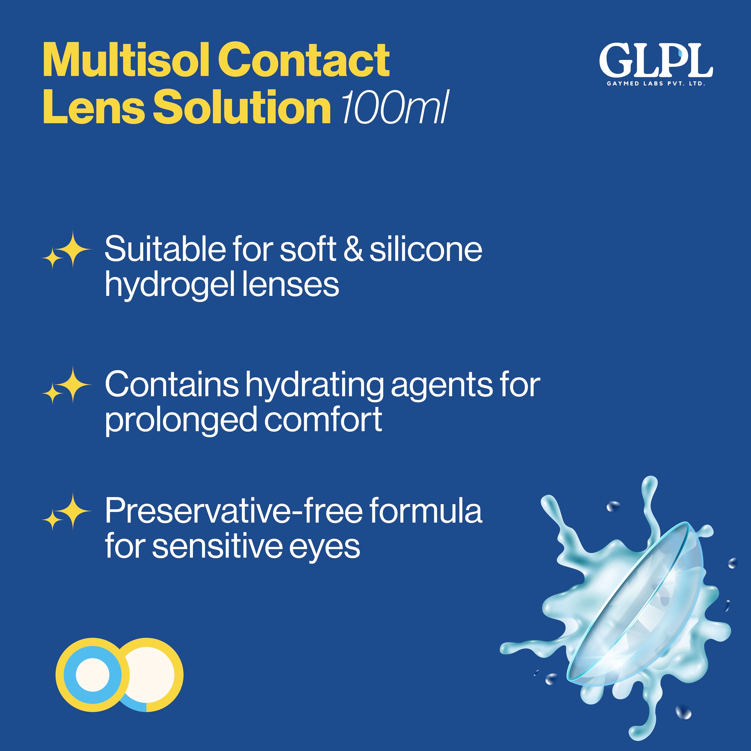 Contact Lens Solution Multipurpose Lens Cleaning Kit 100ml with Free Lens Case | Contact Lens Cleaner | Cleans, Rinses, Disinfects, Stores & Moisturizes Soft Contact Lenses | Travel Friendly — Amazon image 6