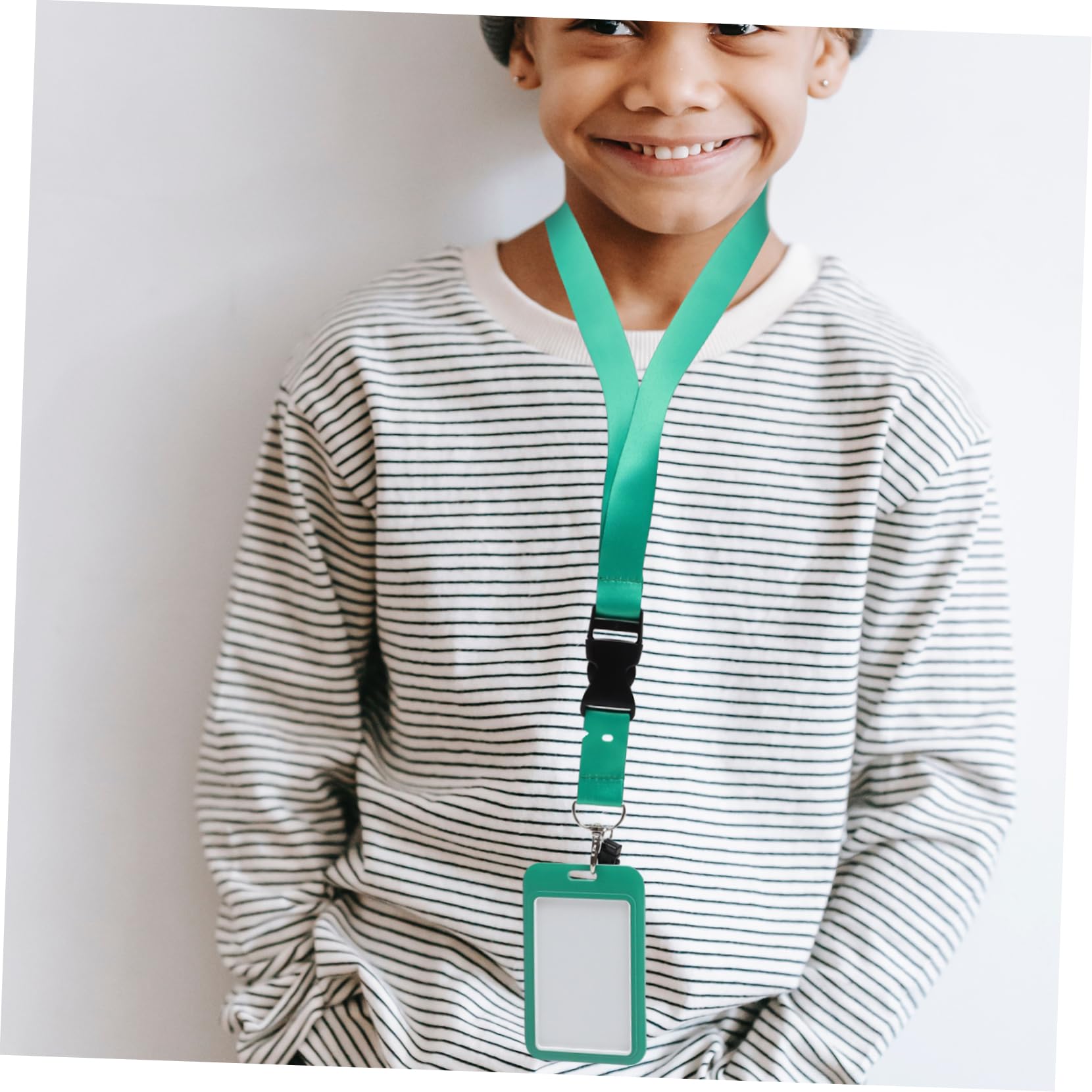 HOMSFOU 4 Pezzi Badge Id con Laccetto Custodia per Design Elegante per Scuola Ufficio