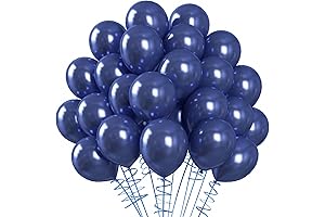 RUBFAC 70pcs Navy Latex Balloons
