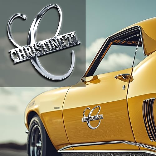 Miniatura 10 de Emblema de coche personalizado para amantes de los coches, regalos personalizados para vehículos, señal de carrera, letras de camiones, emblemas 3D