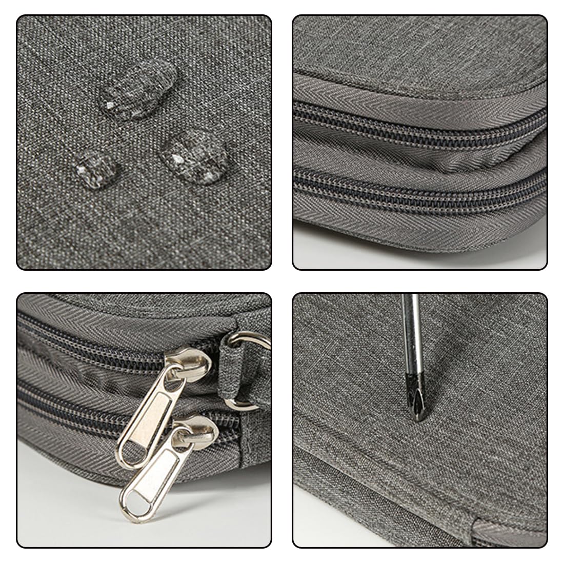 Organizer Per Cavi E Accessori Elettronici - Piccola Borsa Viaggio Impermeabile - Foto 11