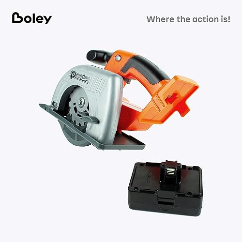 Miniatura 6 de Boley Sierra circular motorizada  1 paquete de herramientas eléctricas para niños con sonidos realistas  Juego de herramientas para niños pequeños y