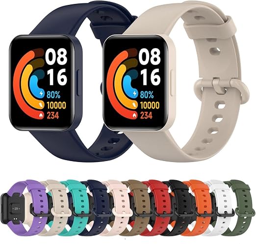 Amazon.com: Para Redmi Watch 2, correas de silicona suave, pulsera  deportiva, transpirable y resistente al sudor, accesorios de repuesto para Xiaomi  Redmi Watch 2 Lite, regalo de Navidad ideal para mujeres y