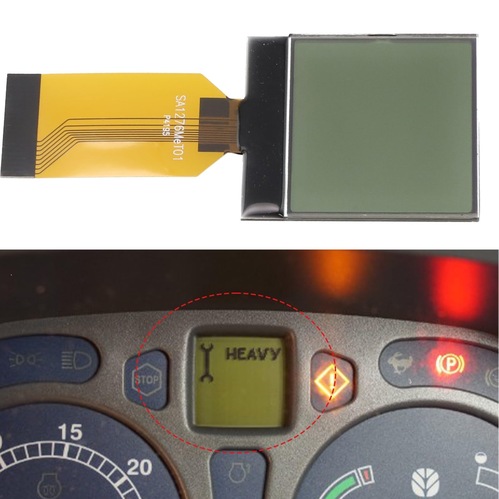 Cruscotto di ricambio per New per Holland trattore T/TS/TLA 04-08, display LCD – nessun montaggio richiesto
