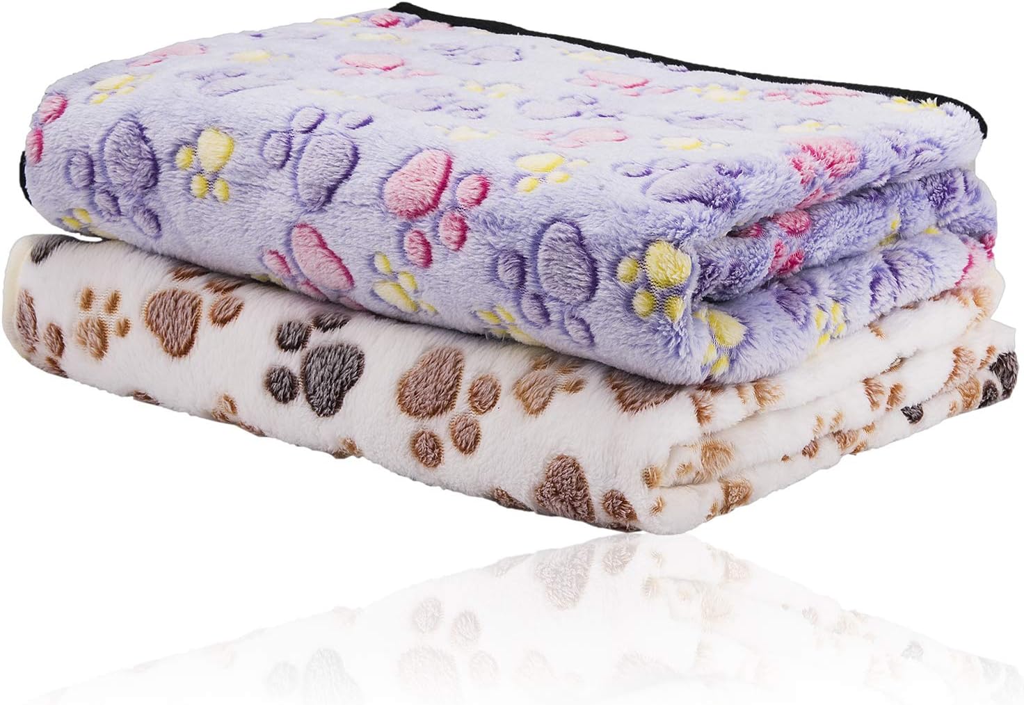 iNNEXT 2 Pack Puppy Blanket for Pet Cushion Small Dog Cat Bed Soft Warm Sleep Mat, Pet Dog Cat Puppy Kitten Soft Blanket Doggy Warm Bed Mat Paw Print  Msicyness Dog Blanket,Soft Fuzzy Blankets for Puppy, Small,Medium,Large,X-Large Premium Fluffy Blankets Plush Fleece Throw Dog Bed, Couch, Sofa, Reversible Travel Warm Covers  LOCHAS Luxury Fluffy Dog Blanket, Extra Soft and Warm Sherpa Fleece Pet Blankets for Dogs Cats, Plush Furry Faux Fur Puppy Throw Cover, 20''x30'' Black  Premium Fleece Dog Blanket Soft Pet Sherpa Calming Blankets Throw for Dog Puppy Cat, Grey Large(57x40)  Grey Large Dog Blanket, Super Soft Fluffy Sherpa Fleece Dog Couch Blankets and Throws for Large Medium Small Dogs Puppy Doggy Pet Cats, 50x60 inches