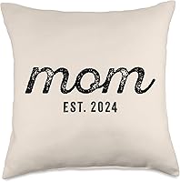 Vista 4 de Mom Est 2024 Custom Mom Personalized Mother’s Day Customized Throw Pillow