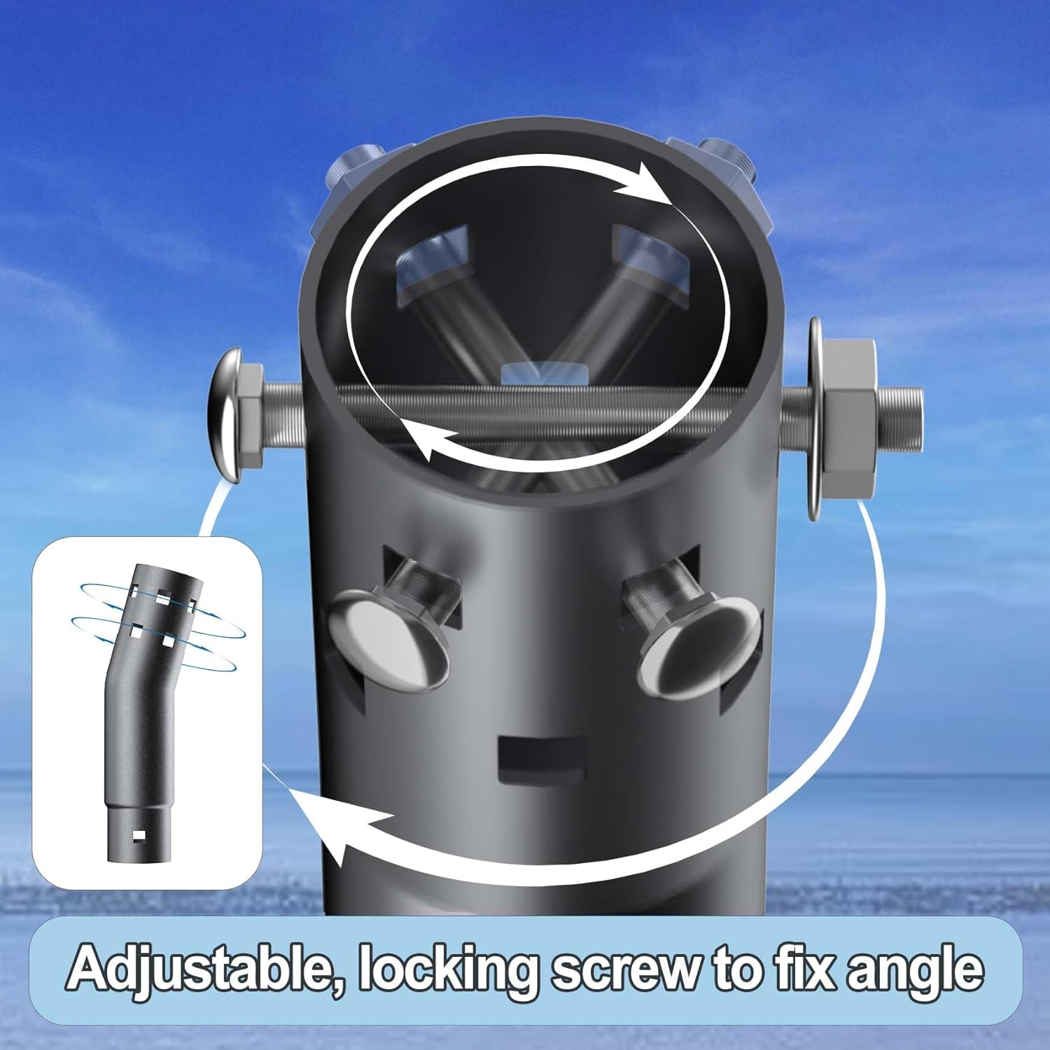 30 Inch Starlink Gen 3 Mount, Adjustable Starlink Mounting Kit Compatible with V3 Starlink Standard Dish, Starlink Long Wall Mount for Starlink