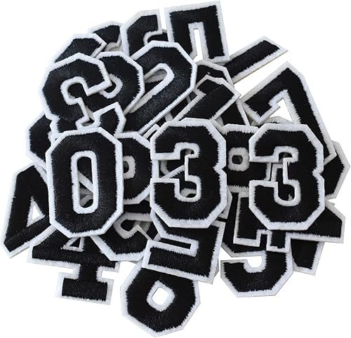 Miniatura 39 de GYGYL 36 Parches de Letras y Números para Planchar, Parches de Letras de Animales, Parche Bordado del Alfabeto A-Z, Números 0-9 Aplique para Ropa