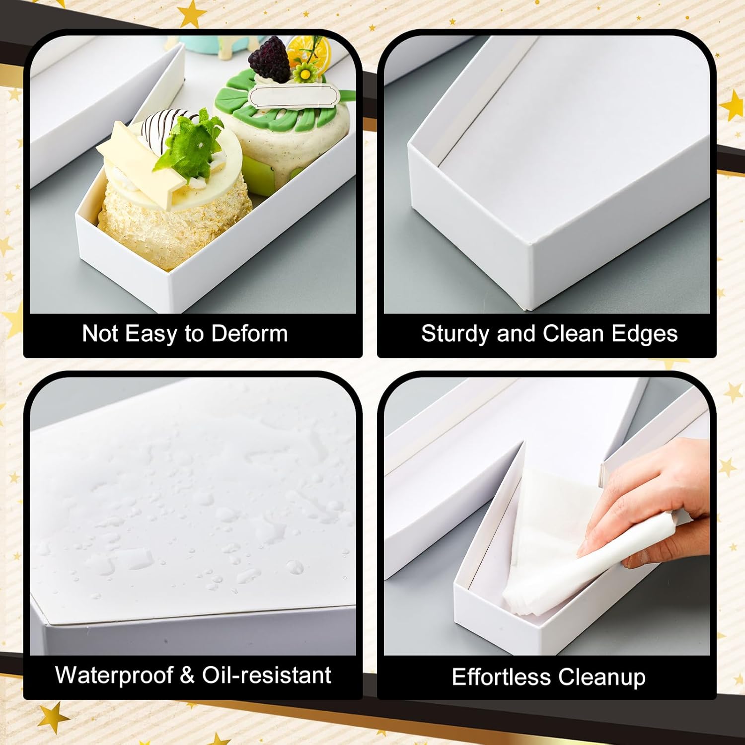 6 Pcs Senior Graduation Cardboard Letter for Charcuterie White Fillable Empty Gift Box Graduation Senior Party Favor Grad Decor Chocolate Candy Box for High School College Party Supplies